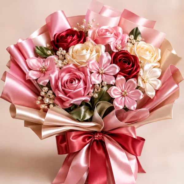 Satin Ribbon Bouquets