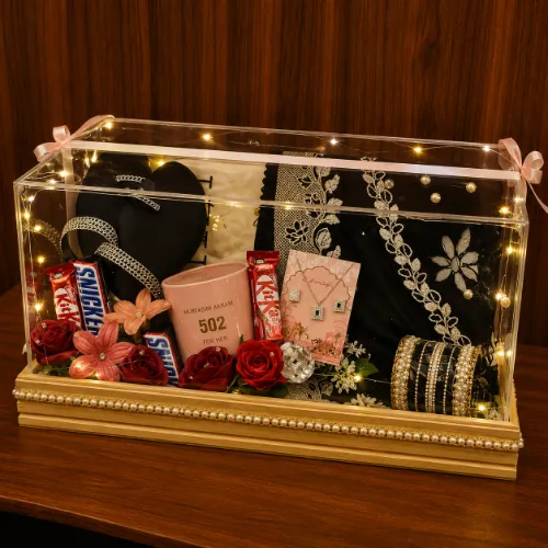Luxury Acrylic Light Gift Hamper Box