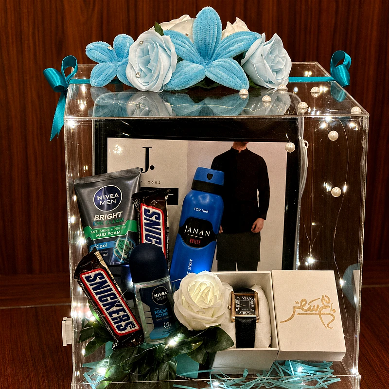 Men’s Perfume, Chocolate &amp;amp;amp; Photo Gift Hamper