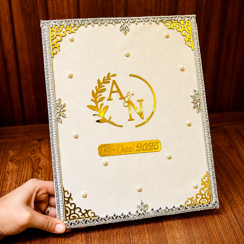 Personalized Nikkah Booklet &amp;amp; Pen Gift Set - Product Image
