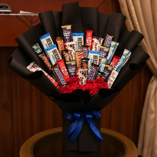 Premium Chocolate Snack Bouquet Gift Hamper