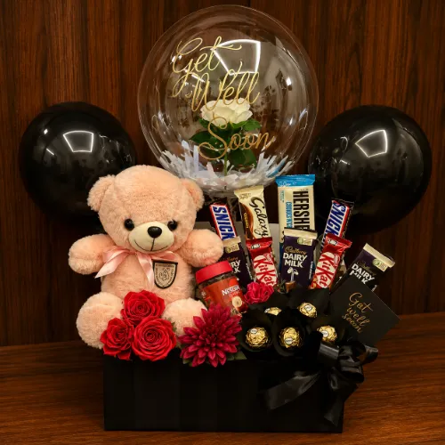 Teddy Bear Chocolate Balloon Gift Hamper