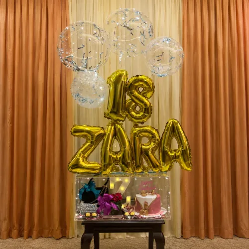 Zara 18th Birthday Balloon Acrylic Gift Hamper